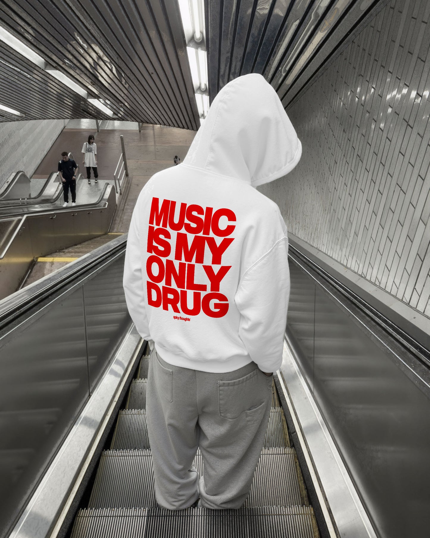 Oversized Hoodie - Music Is My Only Drug