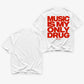 Heavy Oversized Tee - Music Is My Only Drug