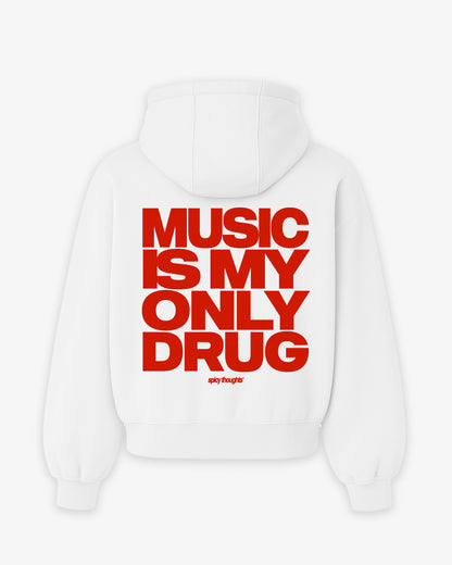 Oversized Hoodie - Music Is My Only Drug