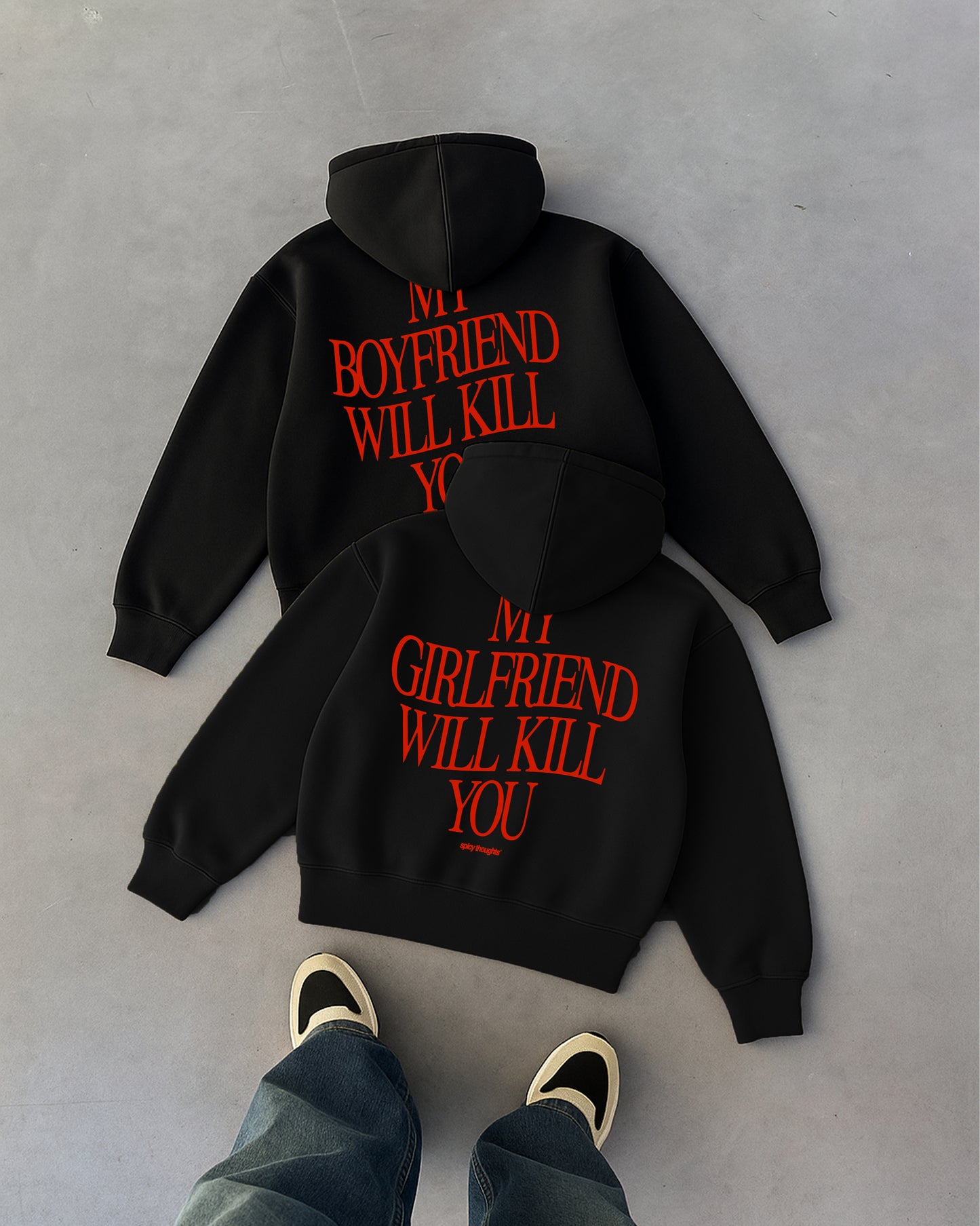 Oversized Hoodie - My Girlfriend Will Kill You