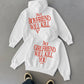 Oversized Hoodie - My Girlfriend Will Kill You