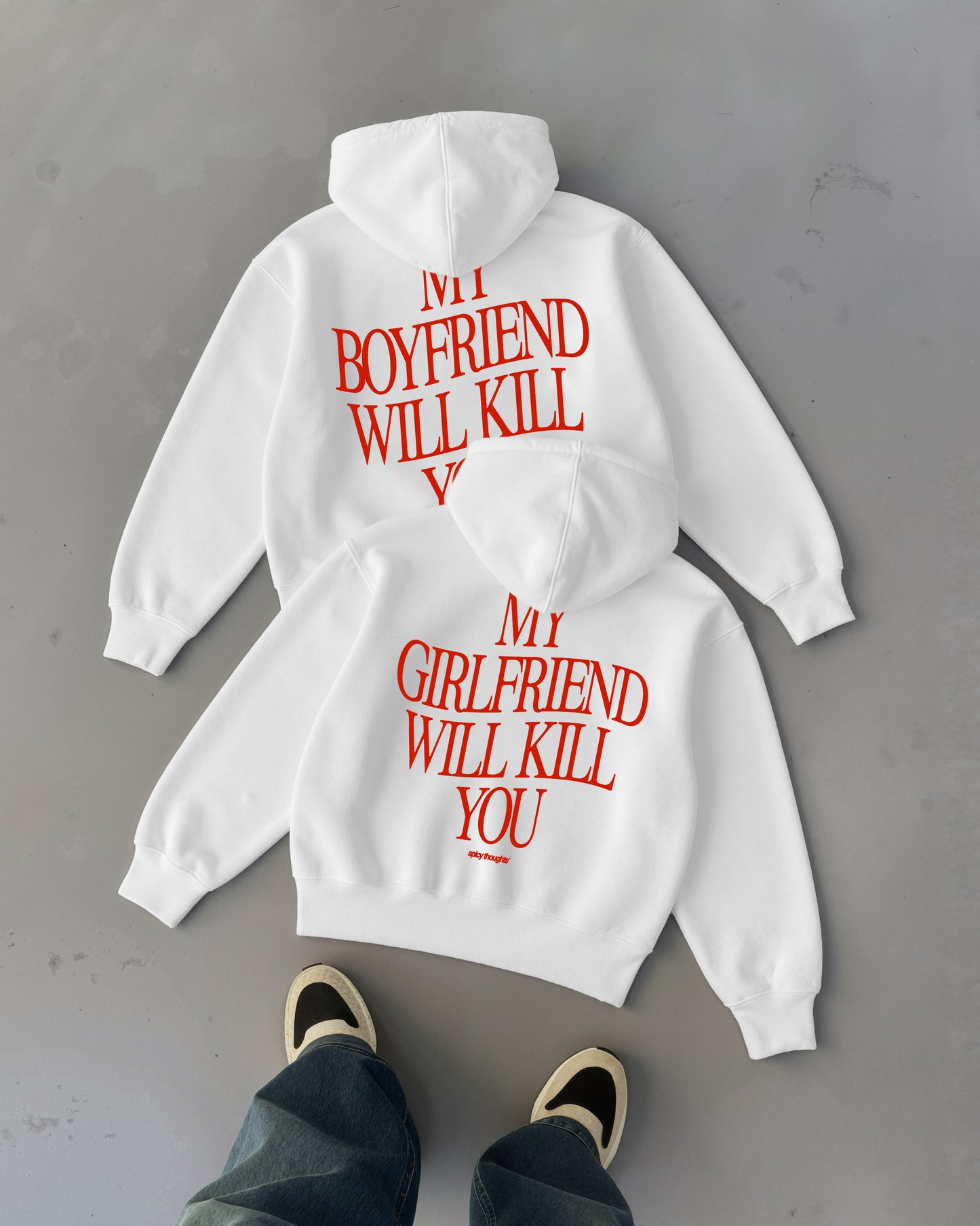Oversized Hoodie - My Girlfriend Will Kill You