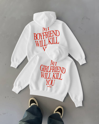 Oversized Hoodie - My Girlfriend Will Kill You