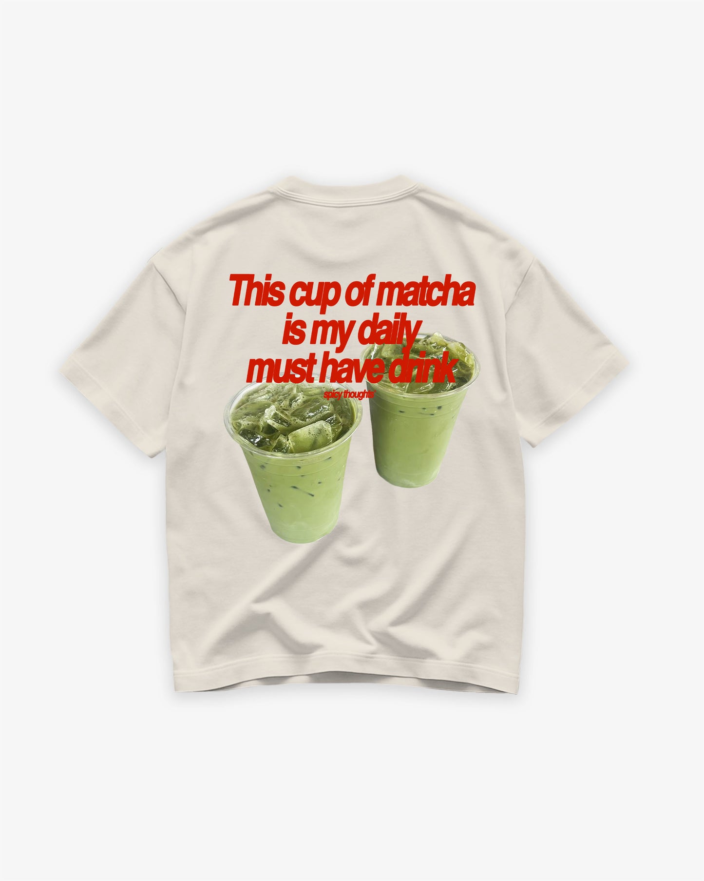 Heavy Oversized Tee - Matcha Daily