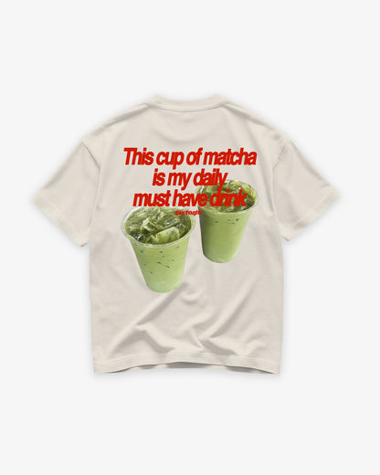 Heavy Oversized Tee - Matcha Daily