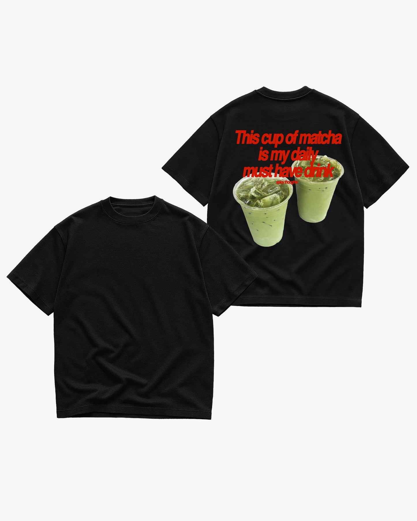 Heavy Oversized Tee - Matcha Daily