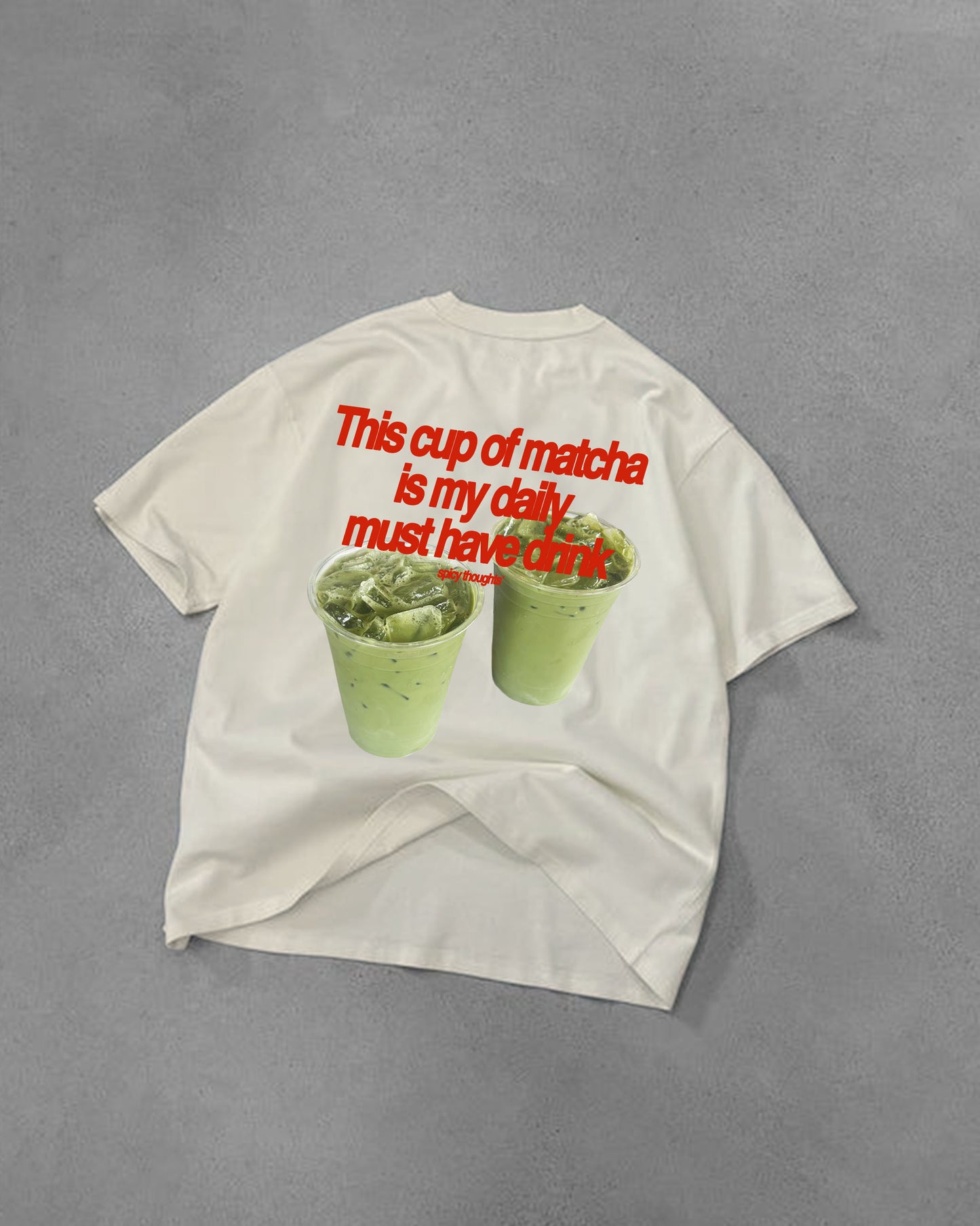 Heavy Oversized Tee - Matcha Daily