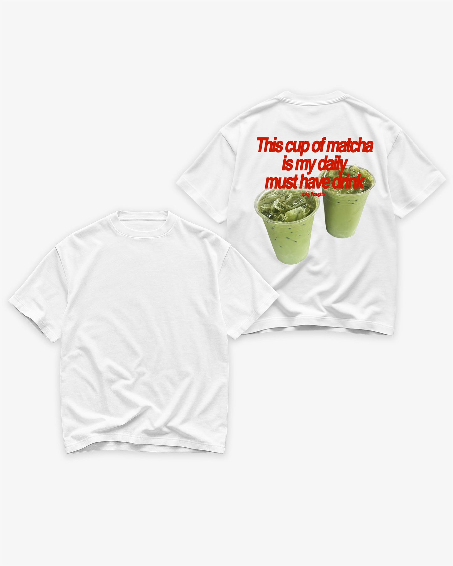 Heavy Oversized Tee - Matcha Daily