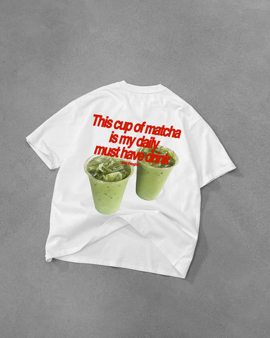 Heavy Oversized Tee - Matcha Daily