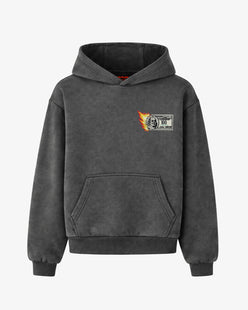 Oversized Hoodie - “Burning Money” Patch