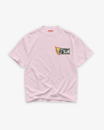 Heavy Oversized Tee - “Burning Money” Patch