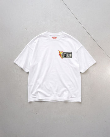 Heavy Oversized Tee - “Burning Money” Patch
