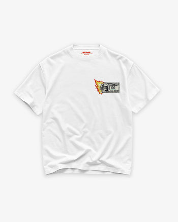 Heavy Oversized Tee - “Burning Money” Patch