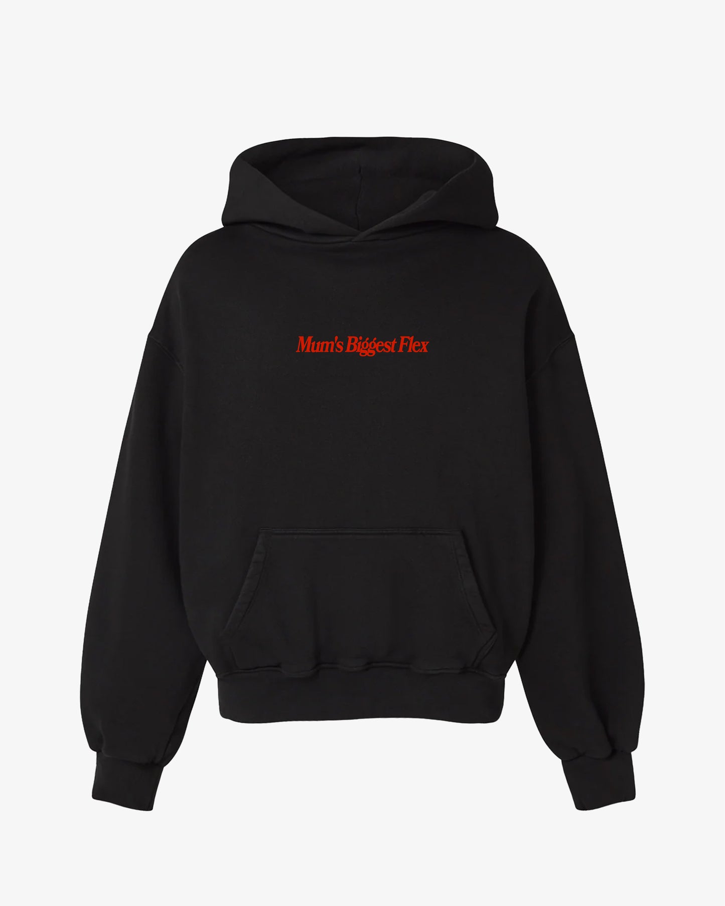 Oversized Hoodie Black - Mum's Biggest Flex