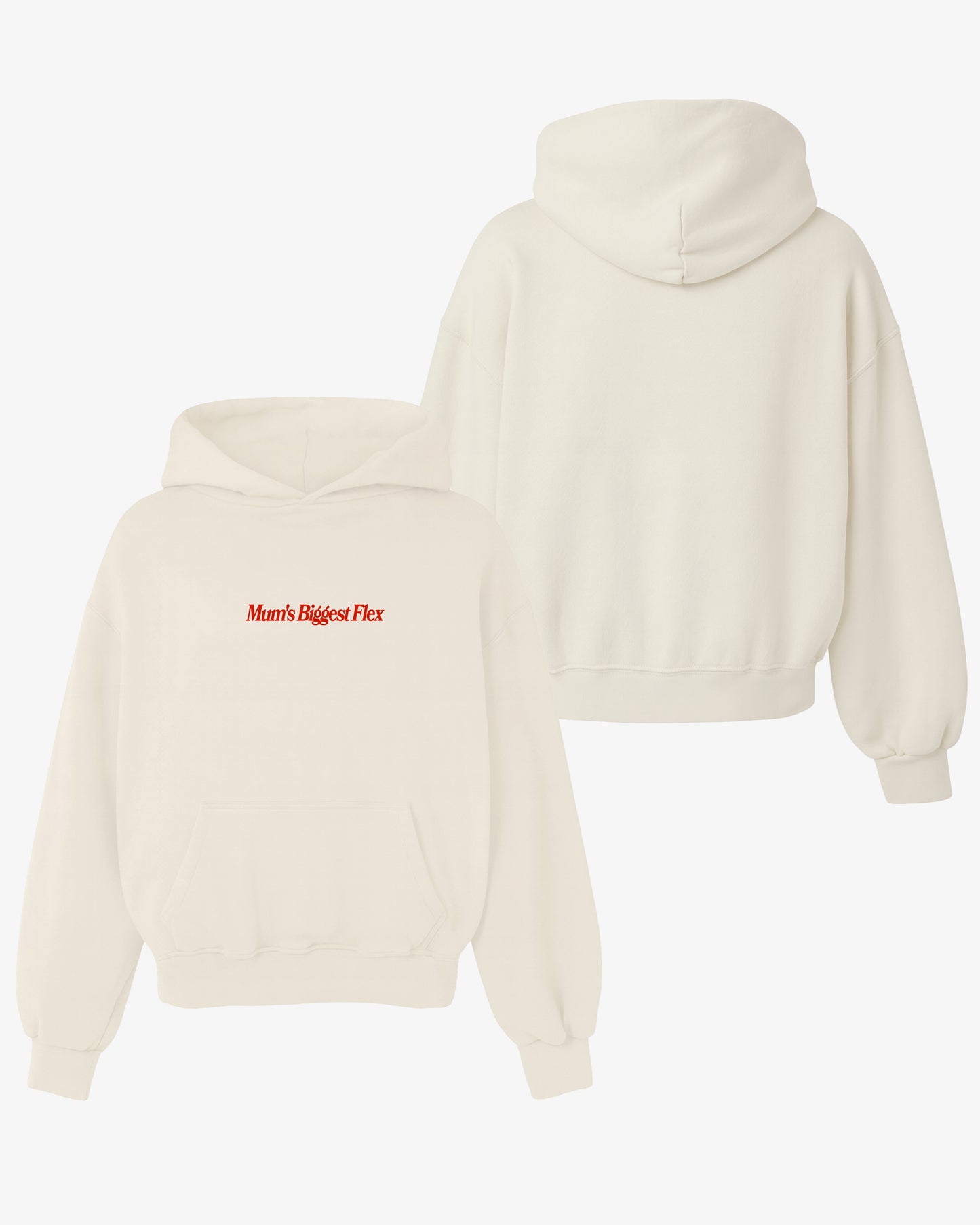 Oversized Hoodie Black - Mum's Biggest Flex