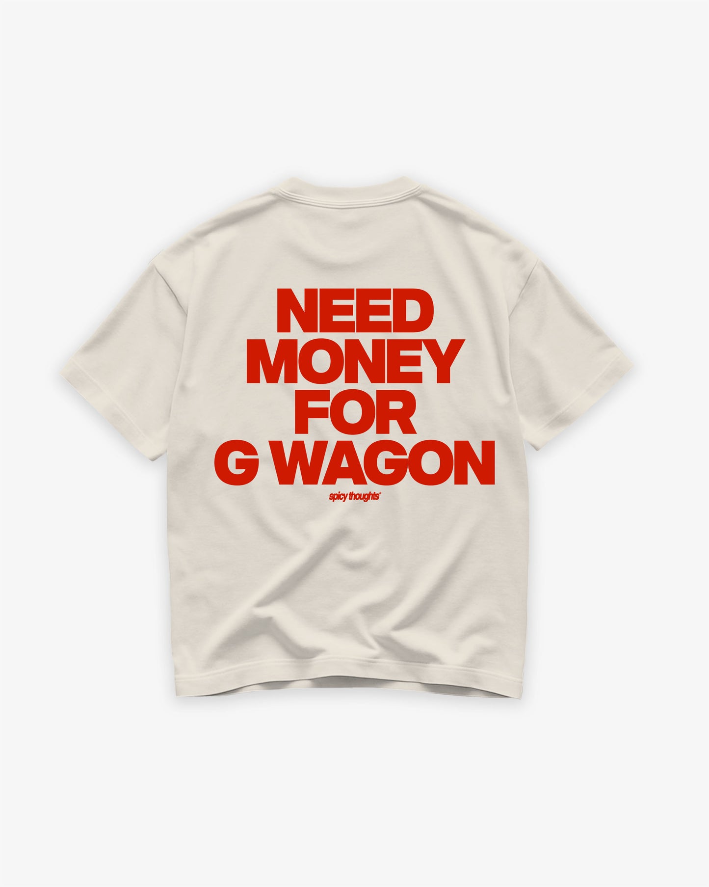 Heavy Oversized Tee - Need Money For G Wagon