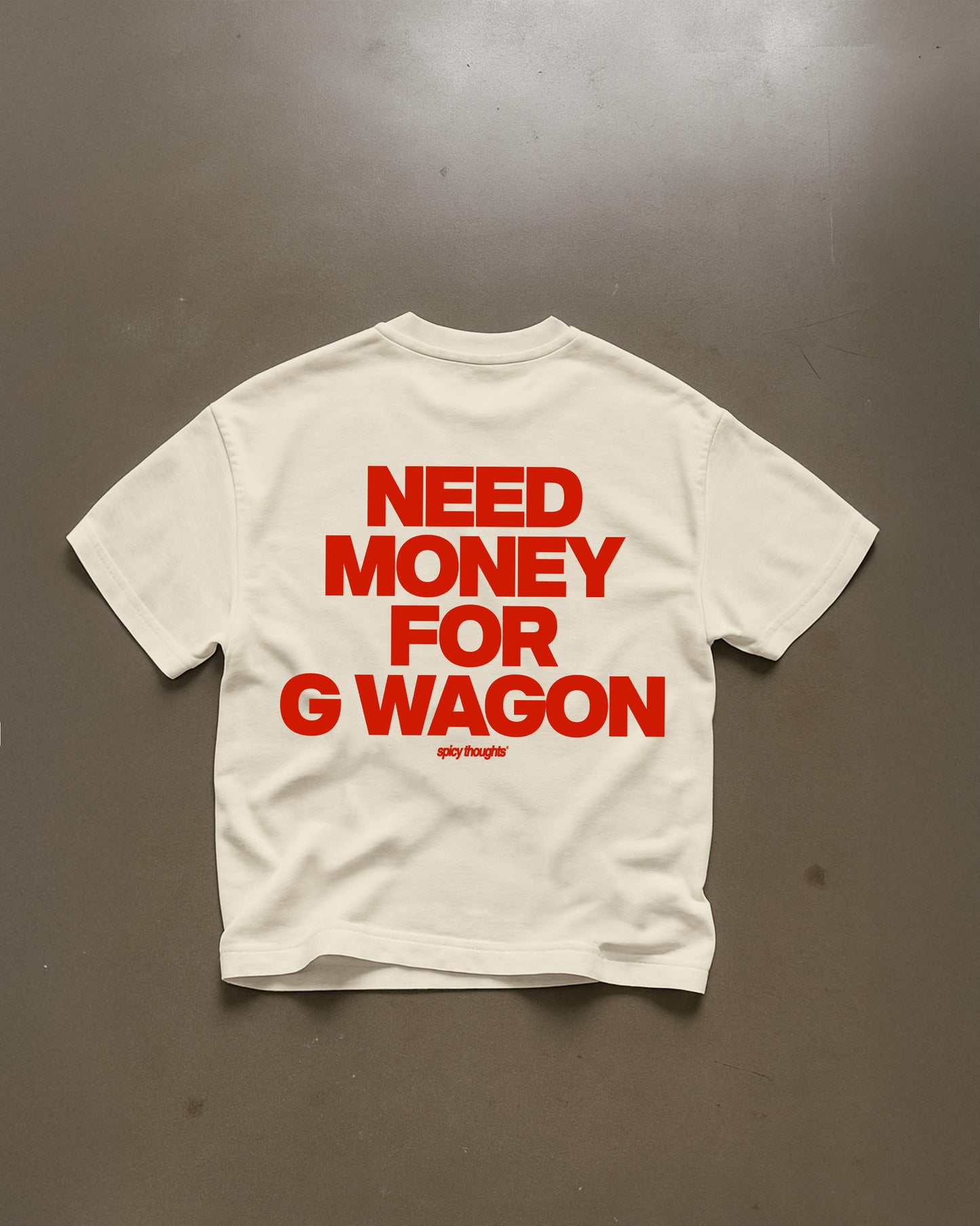 Heavy Oversized Tee - Need Money For G Wagon