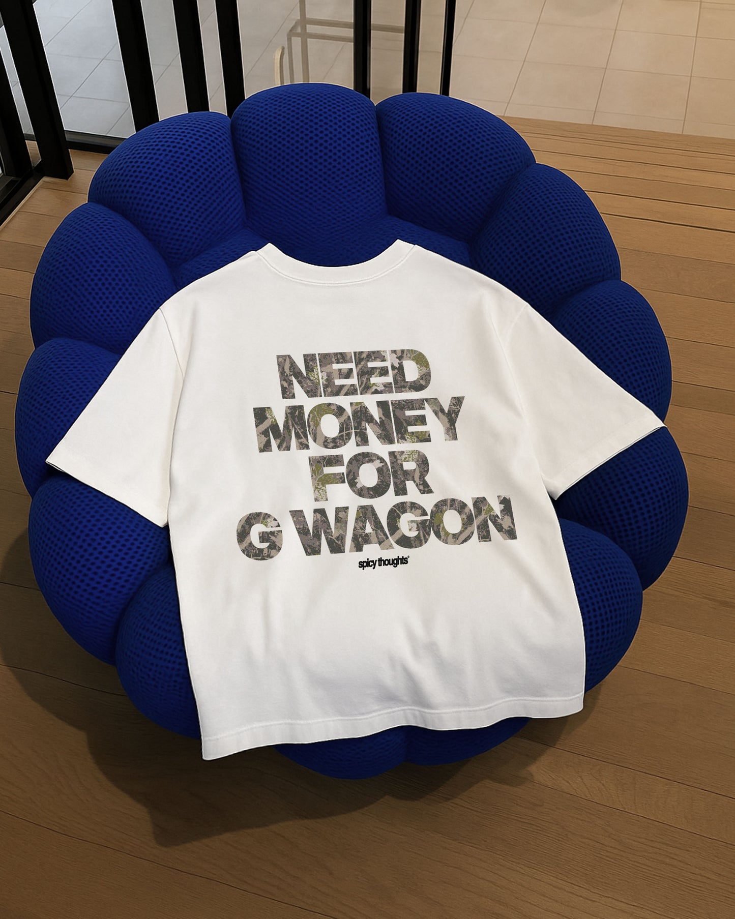 Heavy Oversized Tee - Need Money For G Wagon