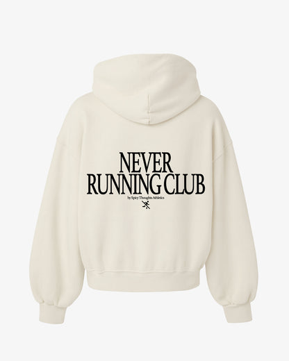 Oversized Hoodie Black - Never Running Club