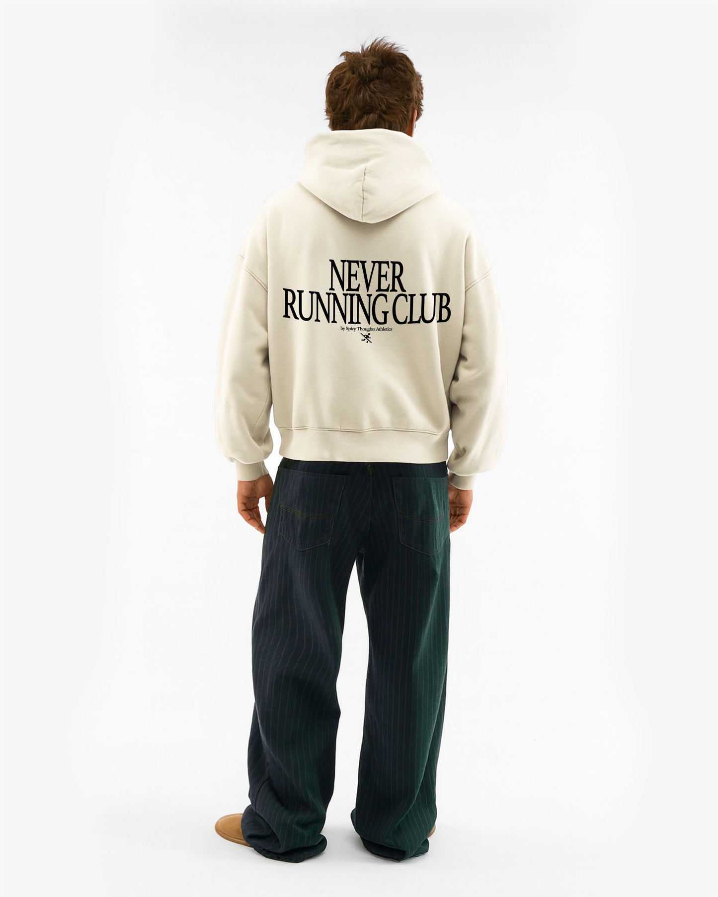Oversized Hoodie Black - Never Running Club