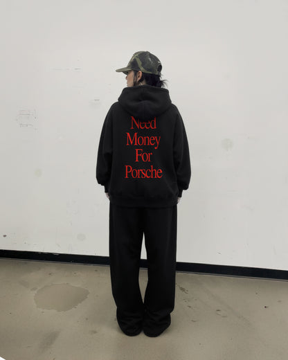 Oversized Hoodie - Need Money For Porsche