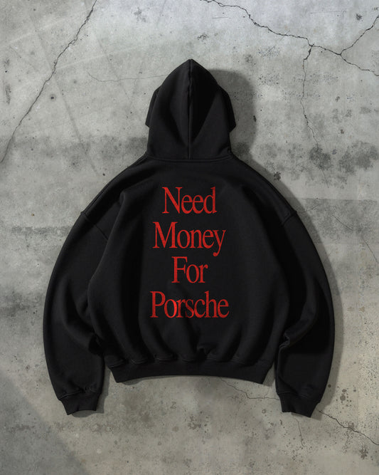 Oversized Hoodie - Need Money For Porsche