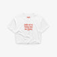 Cropped Tee - Nudes Are So Boring Send Me Money
