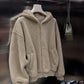 Oversized Sherpa Zip Hoodie Girls