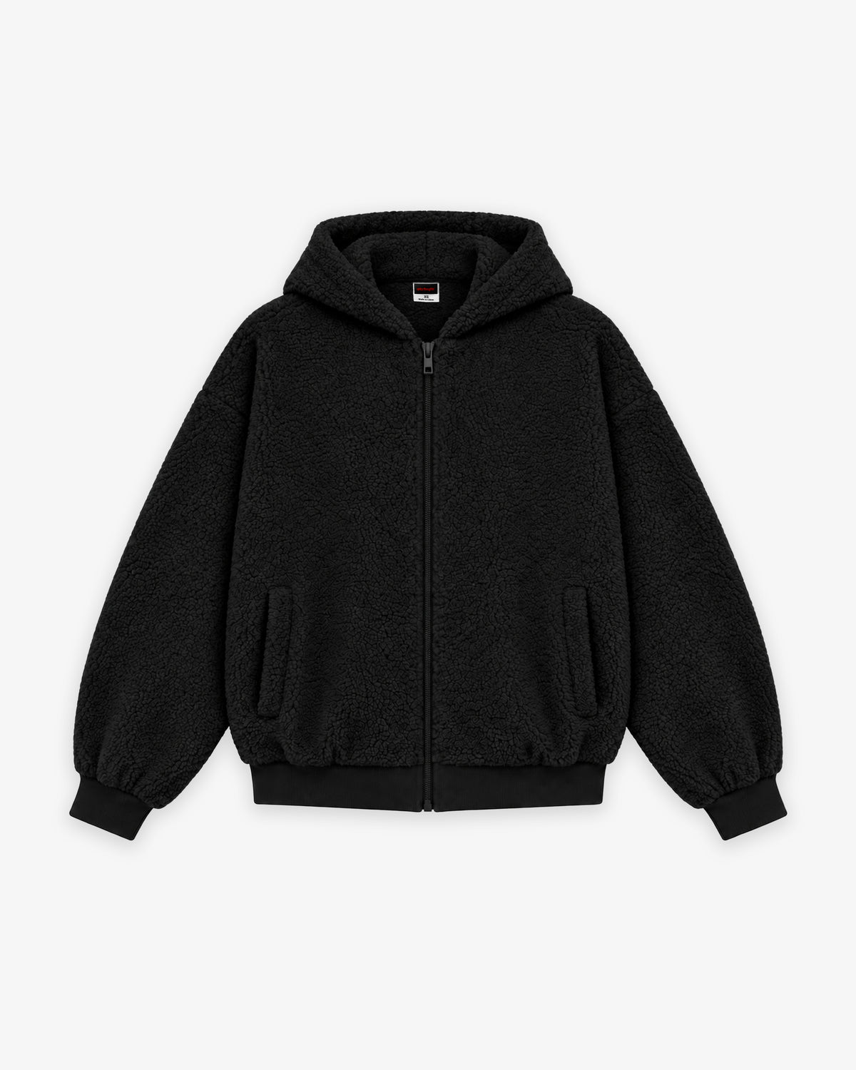 Oversized Sherpa Zip Hoodie Girls