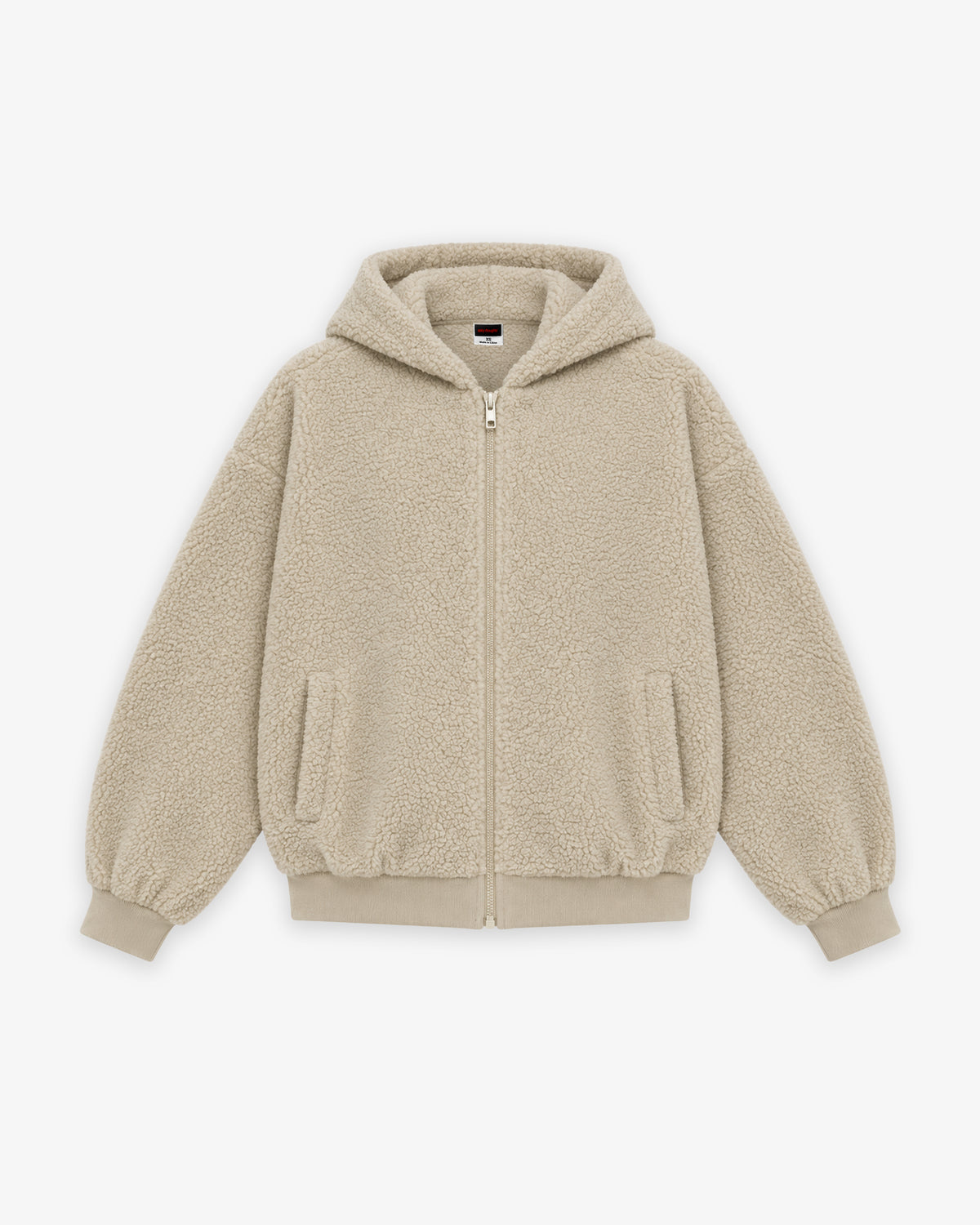 Oversized Sherpa Zip Hoodie Girls
