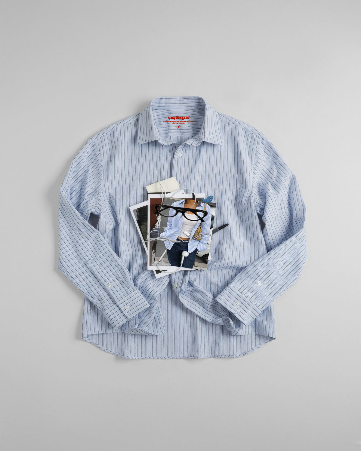 Oversized Striped Shirt Girls