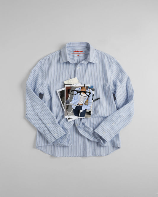 Oversized Striped Shirt Girls