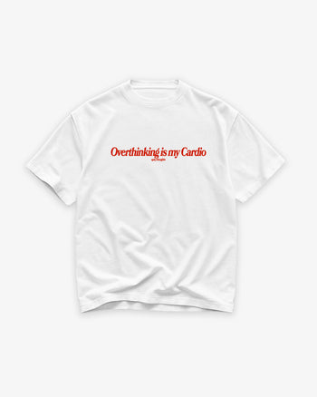 Heavy Oversized Tee - Overthinking Is My Cardio