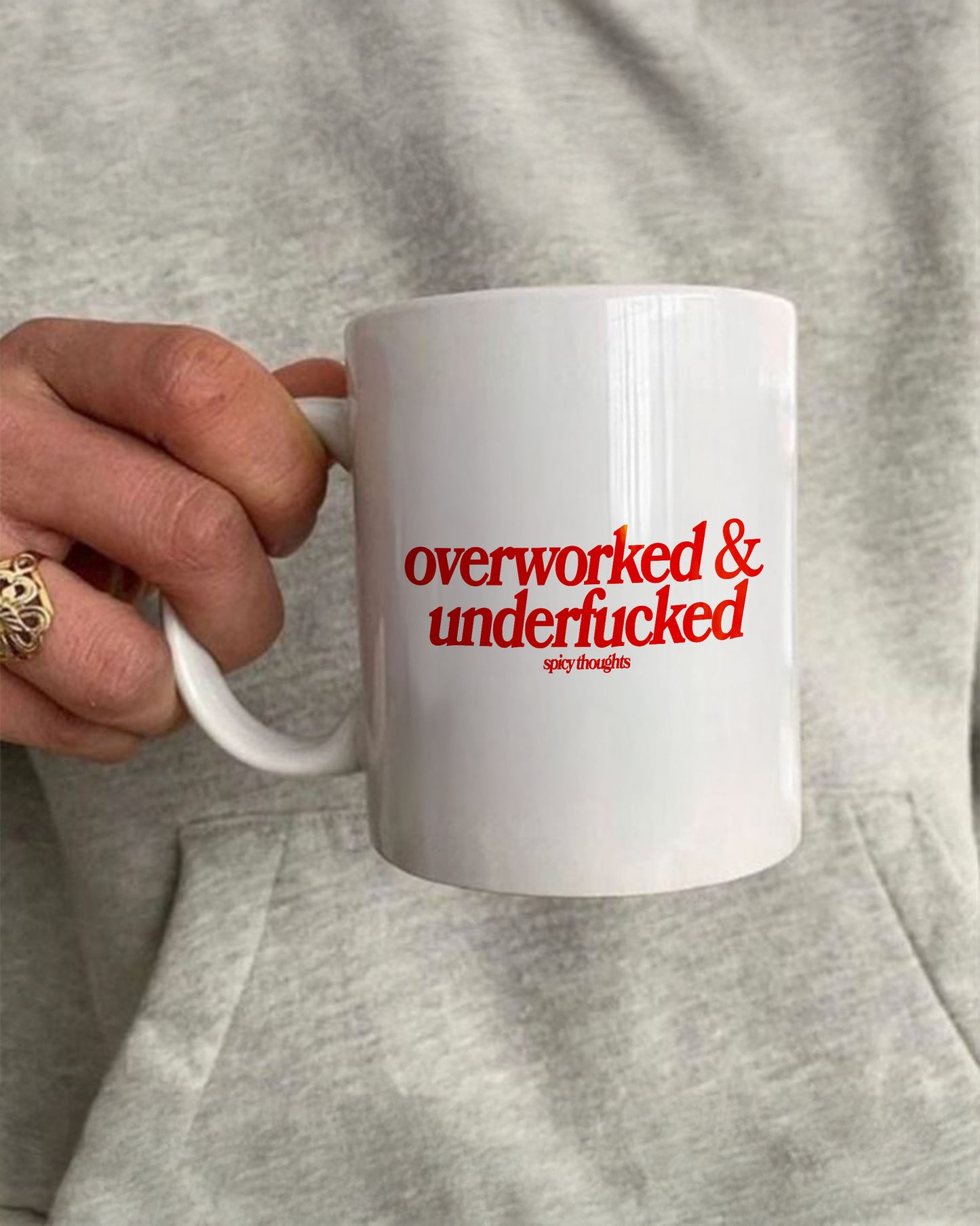 Ceramic Cup - Overworked & Underfucked