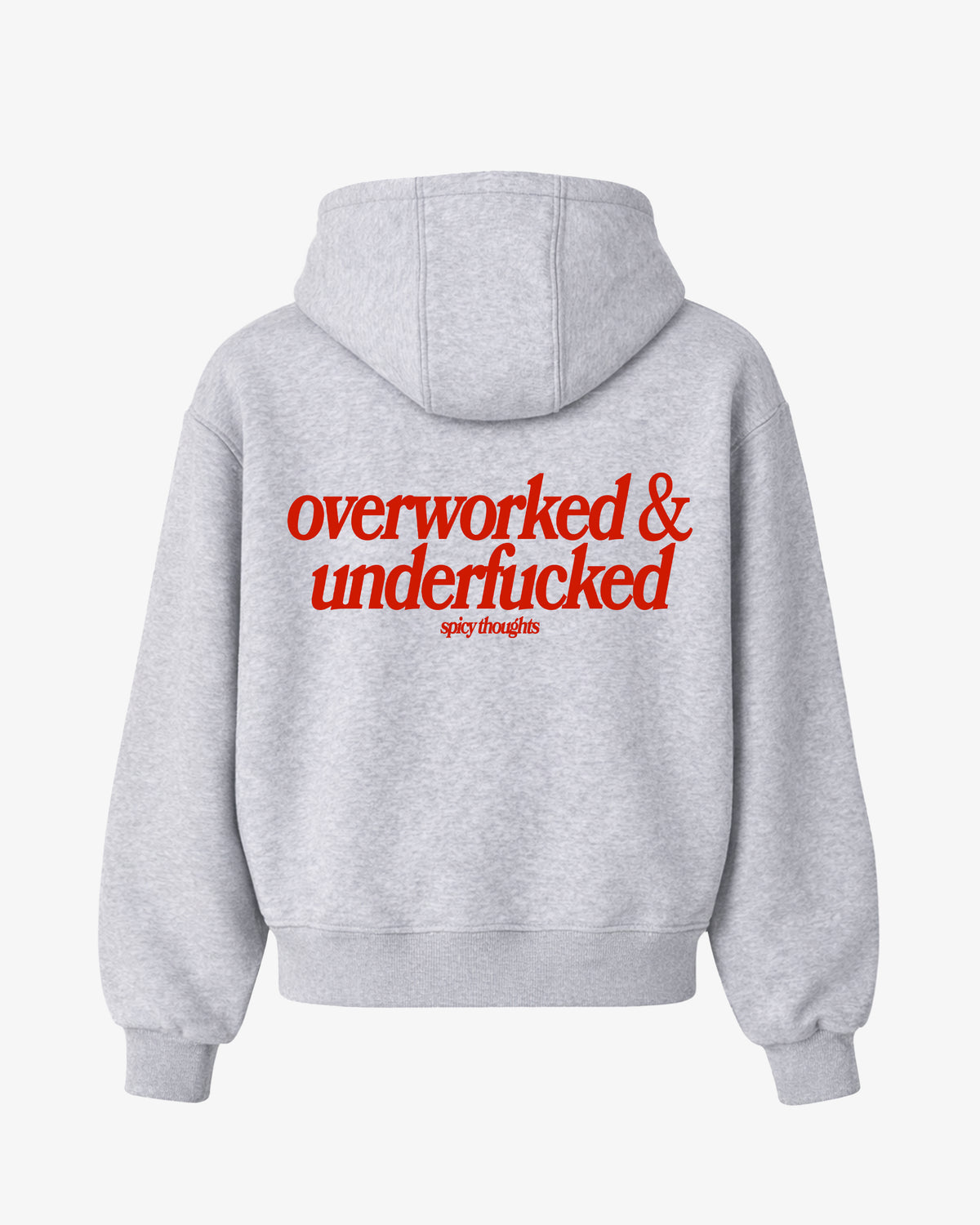 Oversized Hoodie - Overworked & Underfucked
