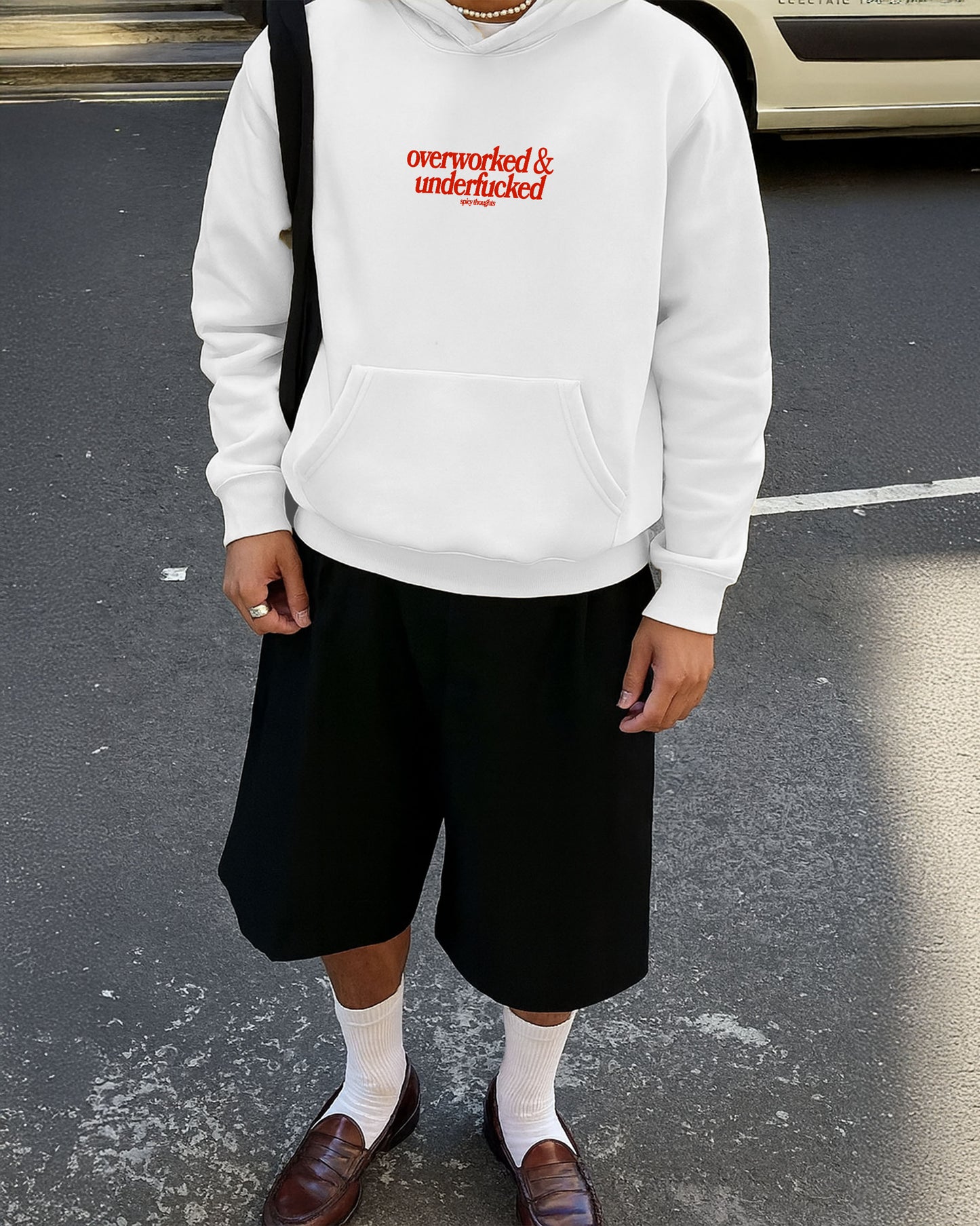 Oversized Hoodie - Overworked & Underfucked