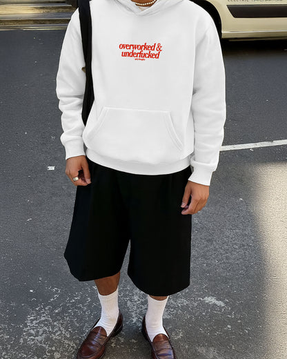 Oversized Hoodie - Overworked & Underfucked