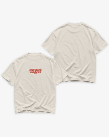 Heavy Oversized Tee - Overworked & Underfucked