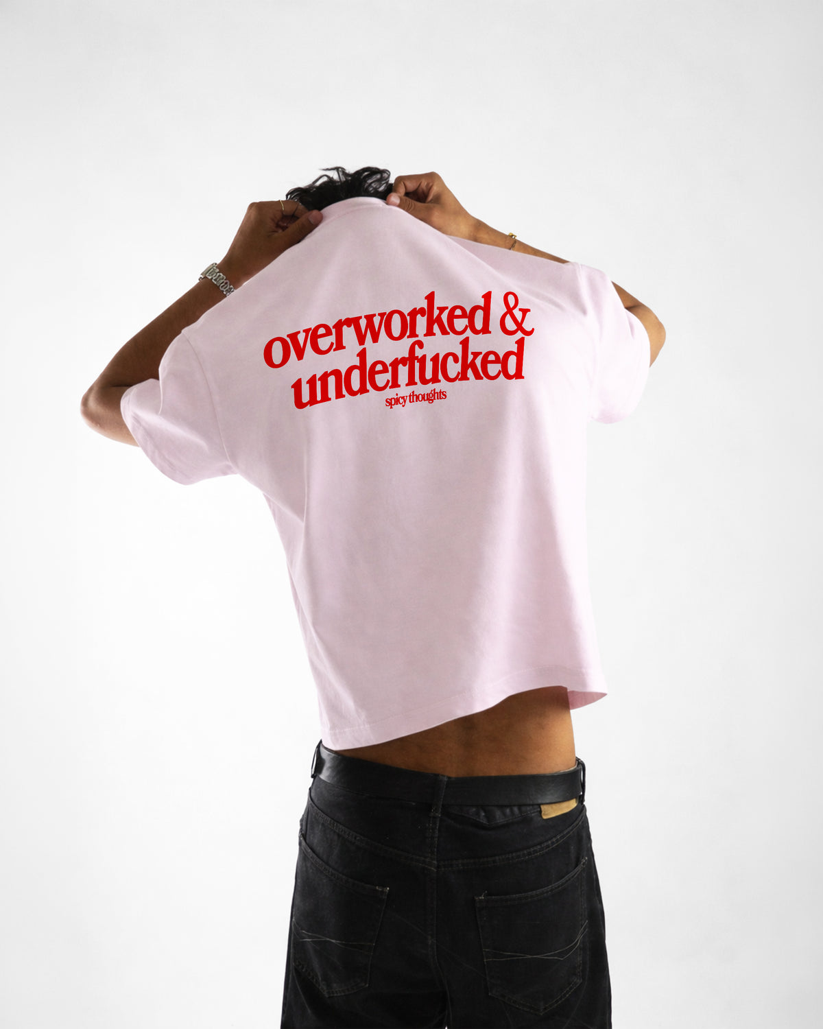 Heavy Oversized Tee - Overworked & Underfucked