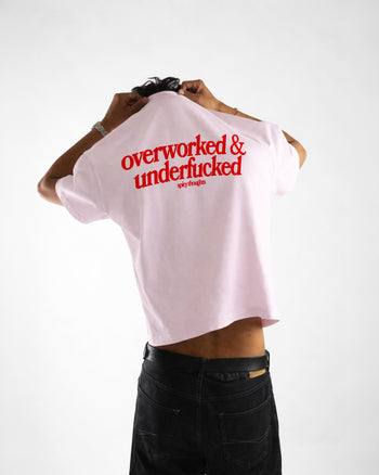 Heavy Oversized Tee - Overworked & Underfucked
