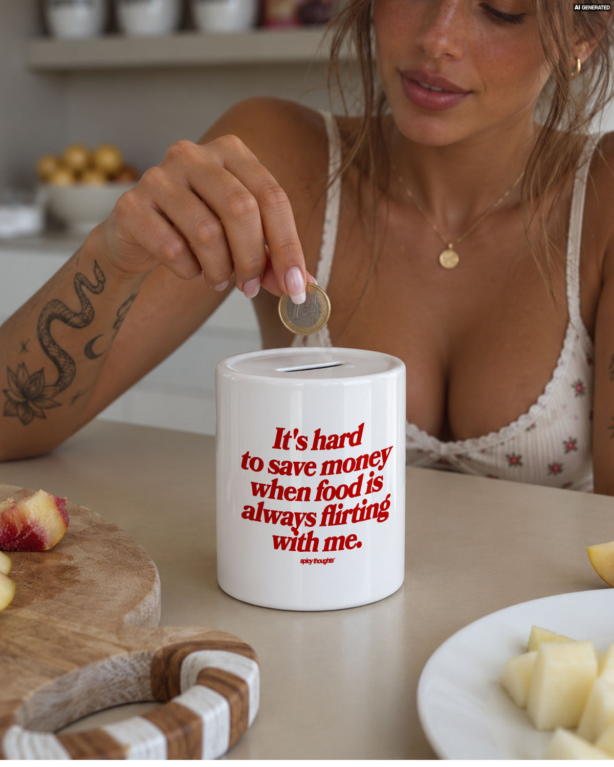 Piggy Bank - Food Is Flirting With Me