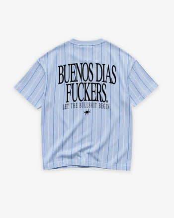 Pinstripe Tee - Buenos Dias Fuckers