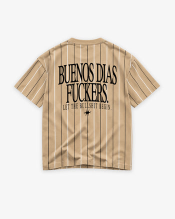 Pinstripe Tee - Buenos Dias Fuckers