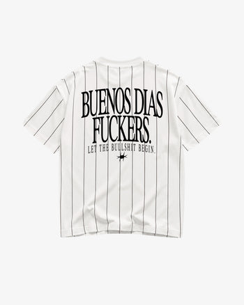 Pinstripe Tee - Buenos Dias Fuckers