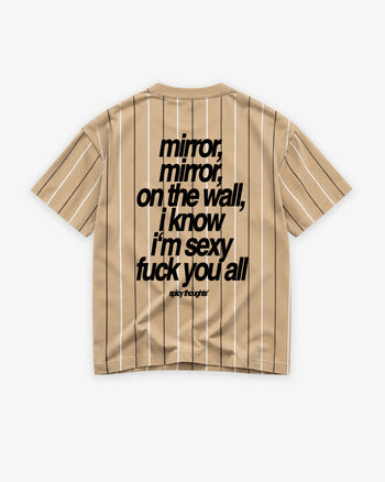 Pinstripe Tee - Mirror, Mirror, On The Wall