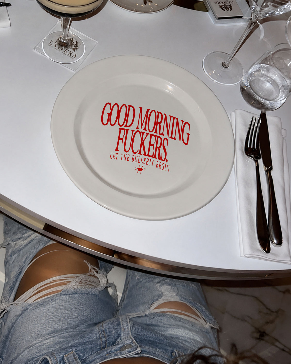 Plate - Good Morning Fuckers