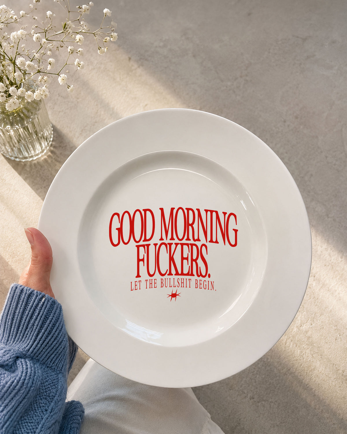 Plate - Good Morning Fuckers