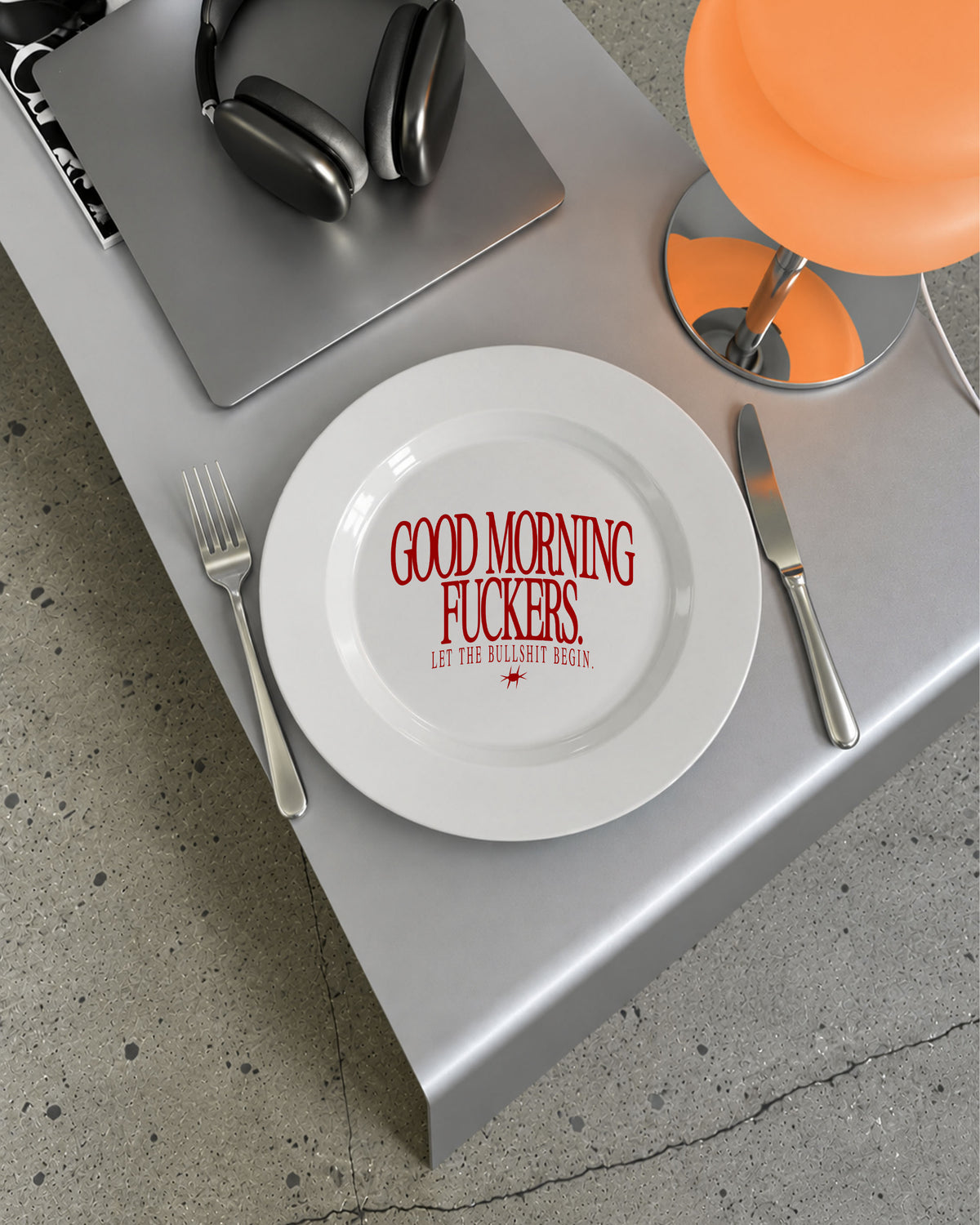 Plate - Good Morning Fuckers
