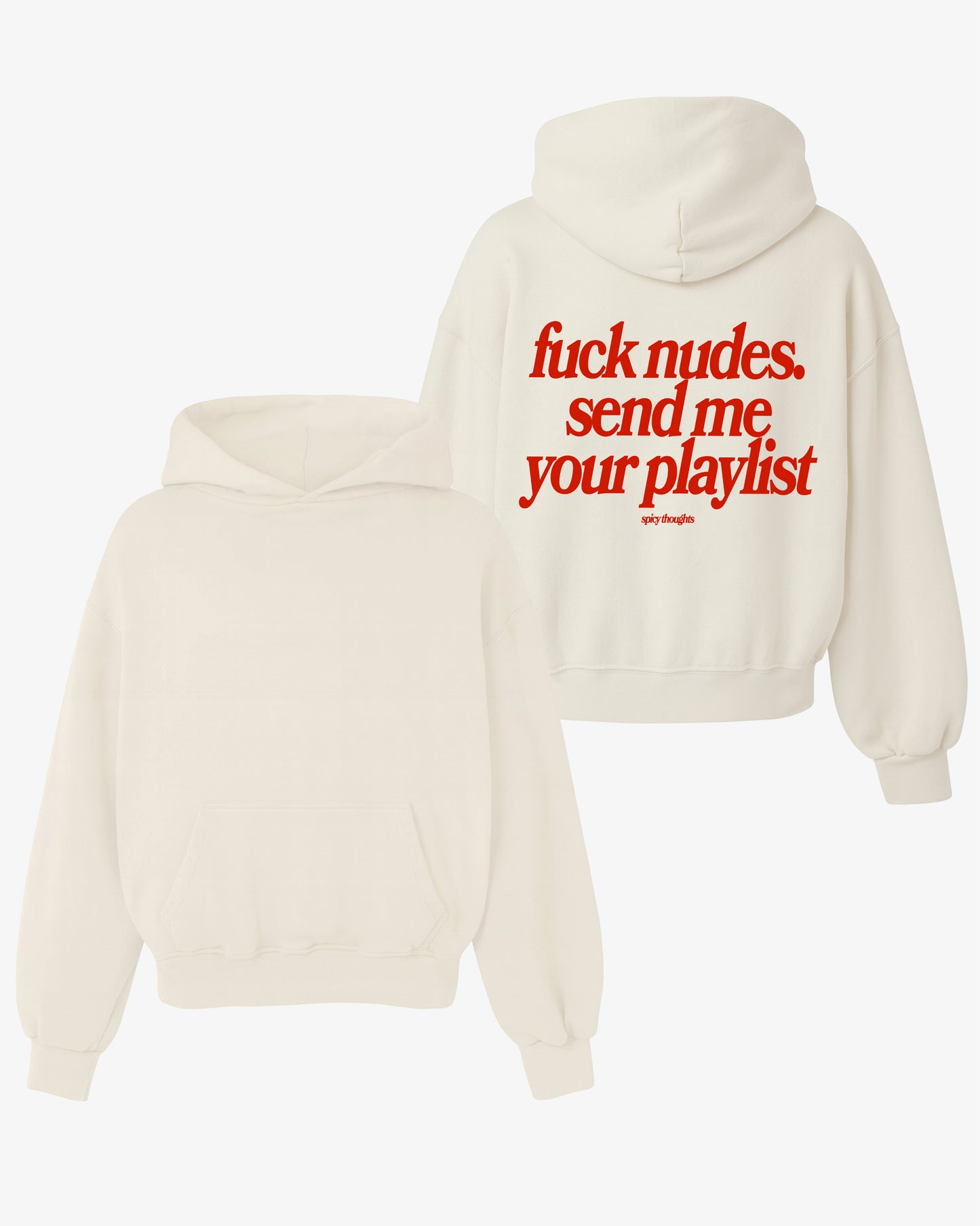 Oversized Hoodie Black - Send Me Your Playlist