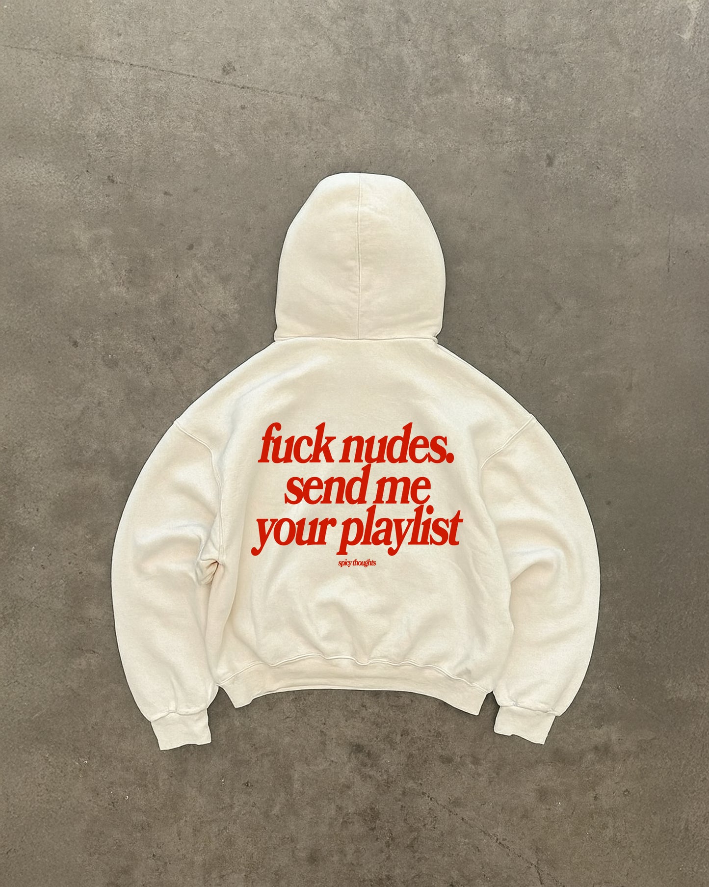 Oversized Hoodie Black - Send Me Your Playlist